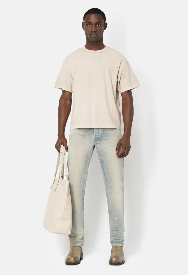 John Elliott Tees Reversed Cropped Tee Dust 8211 Men John Elliott Tees Reversed Cropped Tee Dust 8211 Men