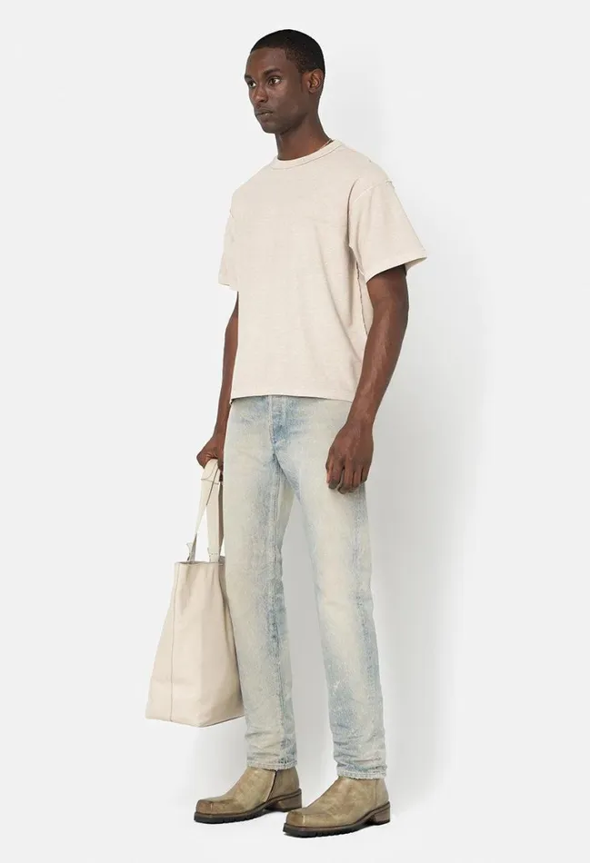 John Elliott Tees Reversed Cropped Tee Dust 8211 Men John Elliott Tees Reversed Cropped Tee Dust 8211 Men