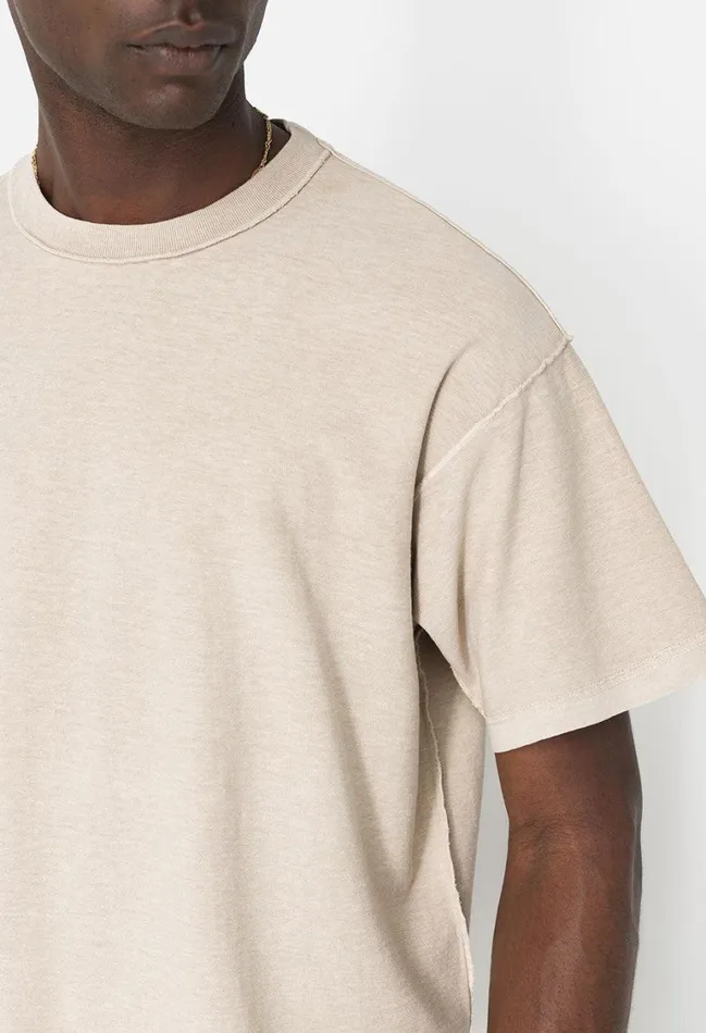 John Elliott Tees Reversed Cropped Tee Dust 8211 Men John Elliott Tees Reversed Cropped Tee Dust 8211 Men