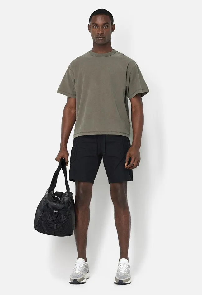 John Elliott Tees Reversed Cropped Tee Washed Army 8211 Men John Elliott Tees Reversed Cropped Tee Washed Army 8211 Men