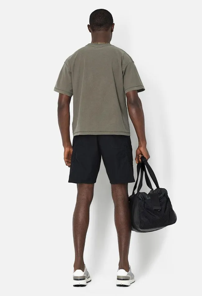 John Elliott Tees Reversed Cropped Tee Washed Army 8211 Men John Elliott Tees Reversed Cropped Tee Washed Army 8211 Men