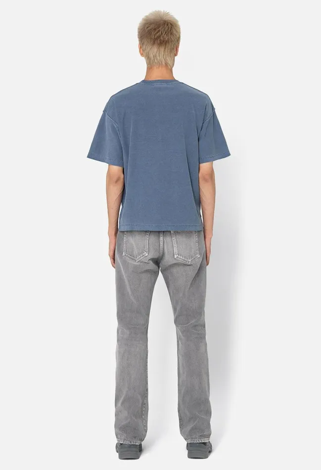 John Elliott Tees Reversed Cropped Tee Washed Cadet 8211 Men John Elliott Tees Reversed Cropped Tee Washed Cadet 8211 Men