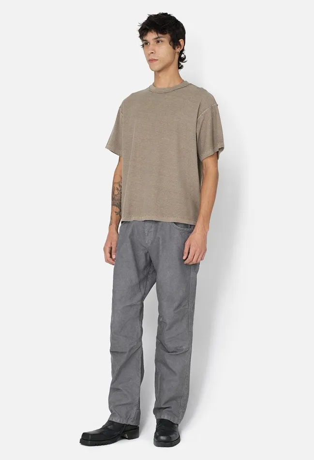 John Elliott Tees Reversed Cropped Tee Washed Oak 8211 Men John Elliott Tees Reversed Cropped Tee Washed Oak 8211 Men