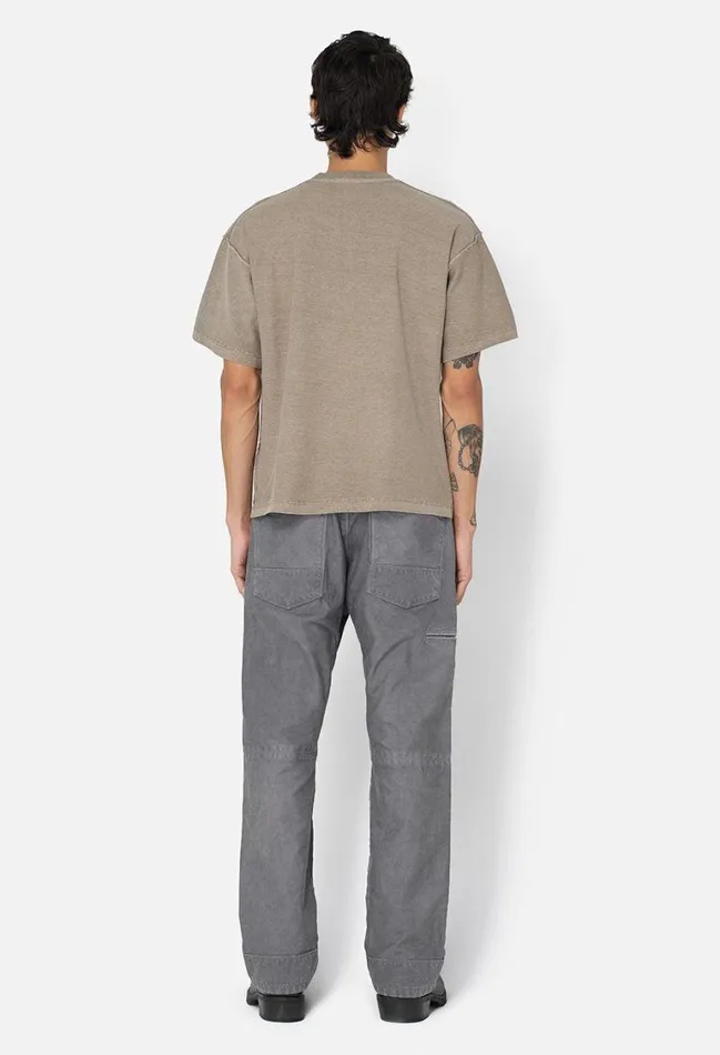 John Elliott Tees Reversed Cropped Tee Washed Oak 8211 Men John Elliott Tees Reversed Cropped Tee Washed Oak 8211 Men