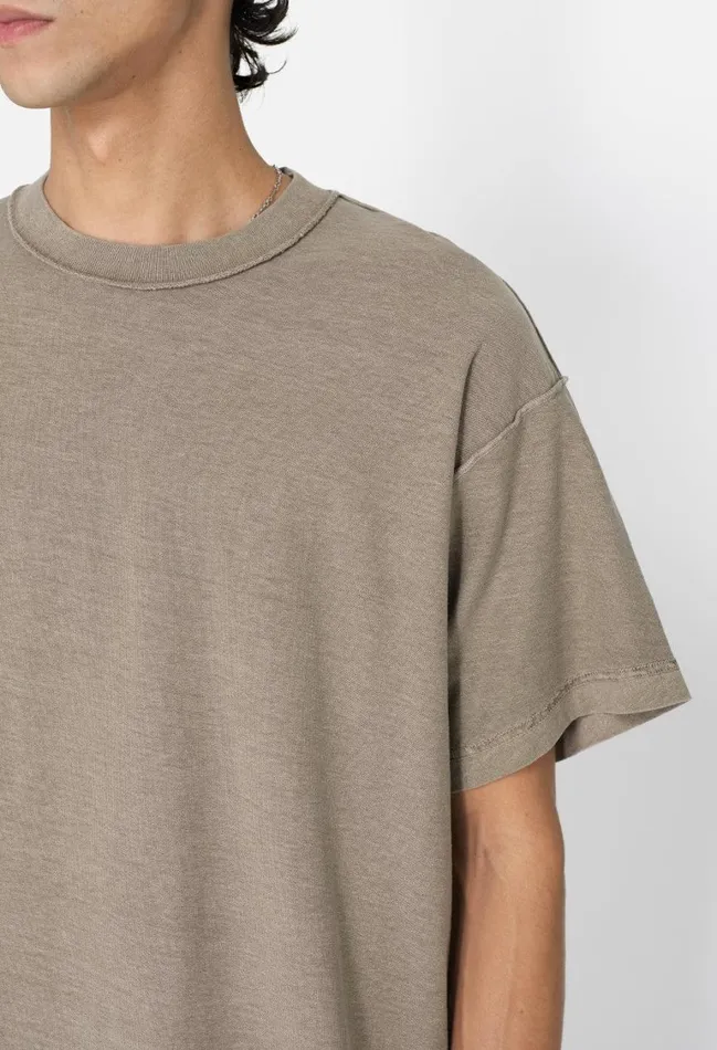 John Elliott Tees Reversed Cropped Tee Washed Oak 8211 Men John Elliott Tees Reversed Cropped Tee Washed Oak 8211 Men