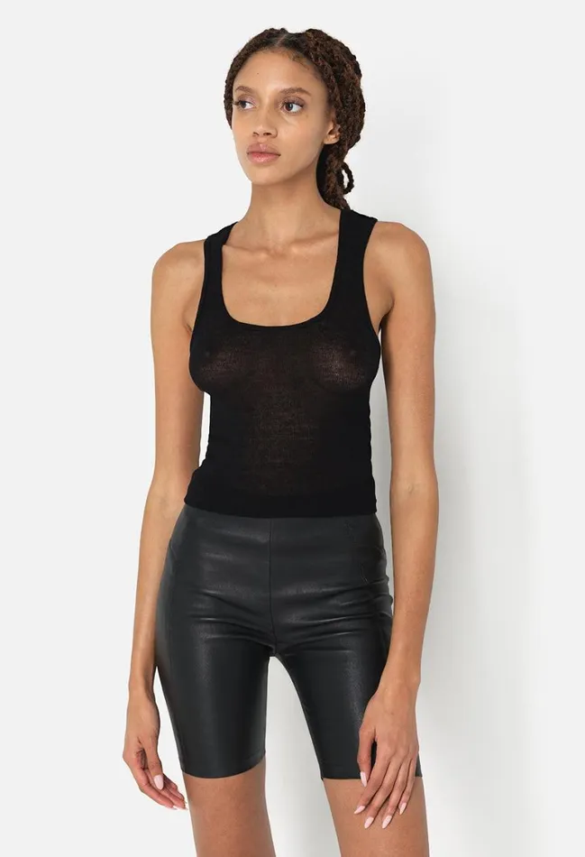 John Elliott Tops Gauze Rib Tank Black 8211 Women