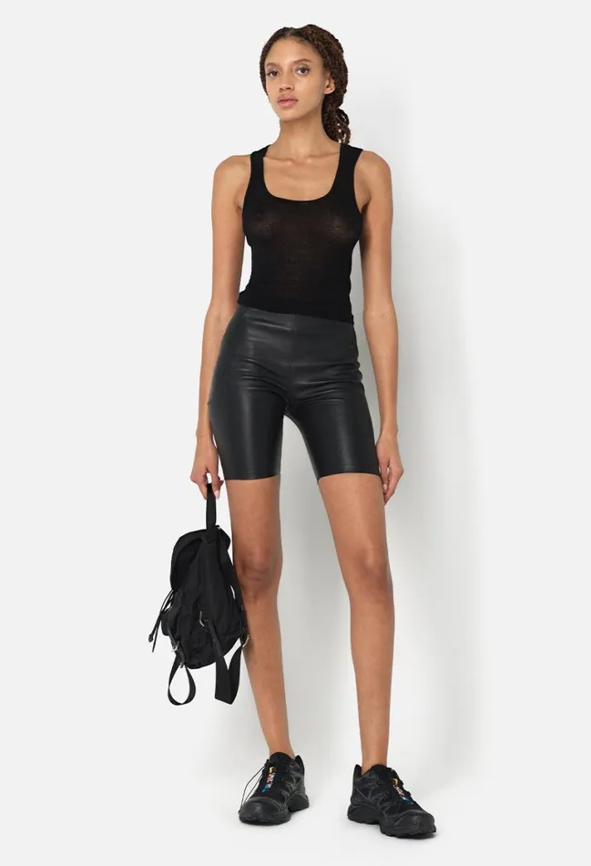 John Elliott Tops Gauze Rib Tank Black 8211 Women John Elliott Tops Gauze Rib Tank Black 8211 Women
