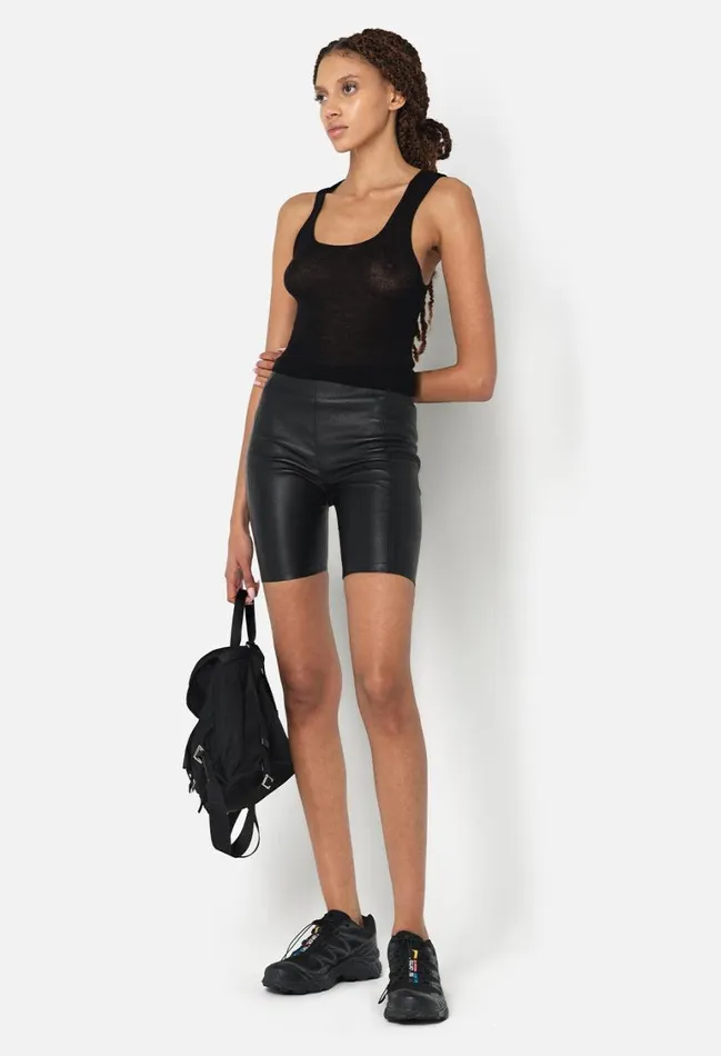 John Elliott Tops Gauze Rib Tank Black 8211 Women John Elliott Tops Gauze Rib Tank Black 8211 Women