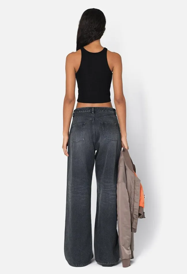 John Elliott Tops Gemini Rib Cropped Tank Black 8211 Women John Elliott Tops Gemini Rib Cropped Tank Black 8211 Women