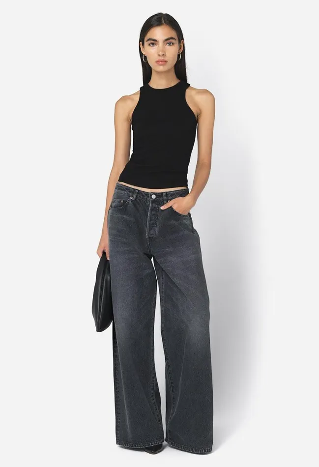 John Elliott Tops Gemini Rib Racerback Black 8211 Women John Elliott Tops Gemini Rib Racerback Black 8211 Women