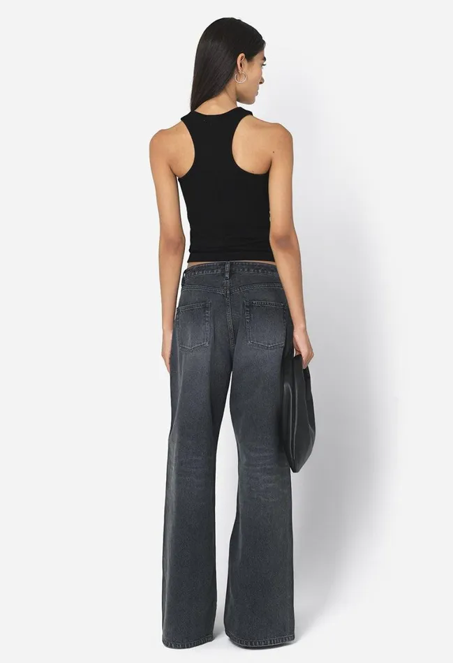 John Elliott Tops Gemini Rib Racerback Black 8211 Women John Elliott Tops Gemini Rib Racerback Black 8211 Women