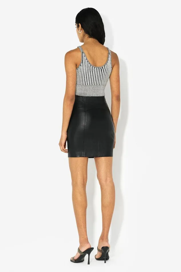 John Elliott Tops Silk Cotton Rib Tank Charcoal 8211 Women John Elliott Tops Silk Cotton Rib Tank Charcoal 8211 Women