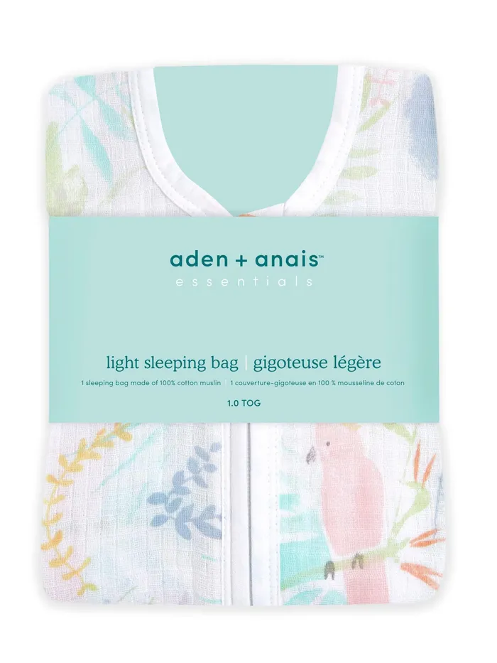 Joules Aden Anais Essentials Cotton Muslin 10 Tog Light Sleeping Bag Tropicalia GirlsBoys Nightwear