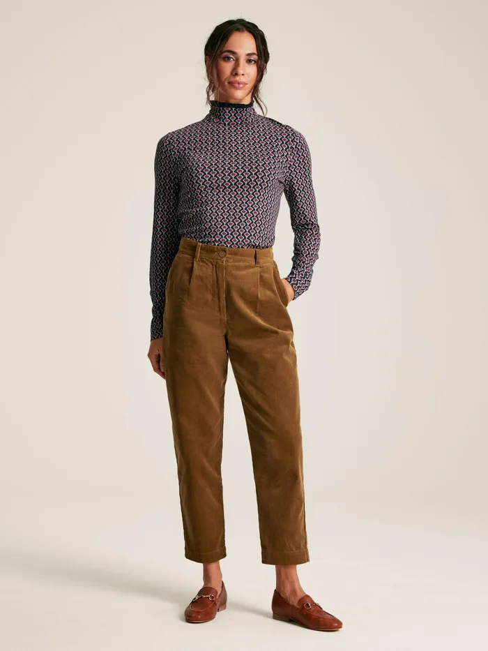 Joules Amy 8211 Navy Floral Roll Neck Top Women Tops