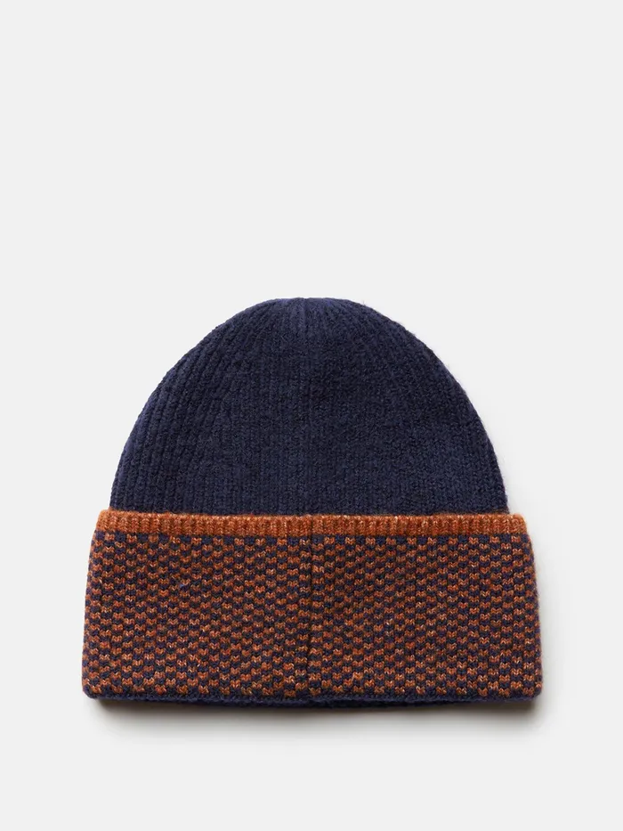 Joules Ashington 8211 Navy Knitted Hat Men Hats Gloves and Scarves