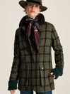 Joules Berkley 8211 Green Tweed Fieldcoat Women Coats and Jackets