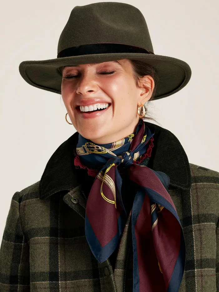 Joules Berkley 8211 Green Tweed Fieldcoat Women Coats and Jackets