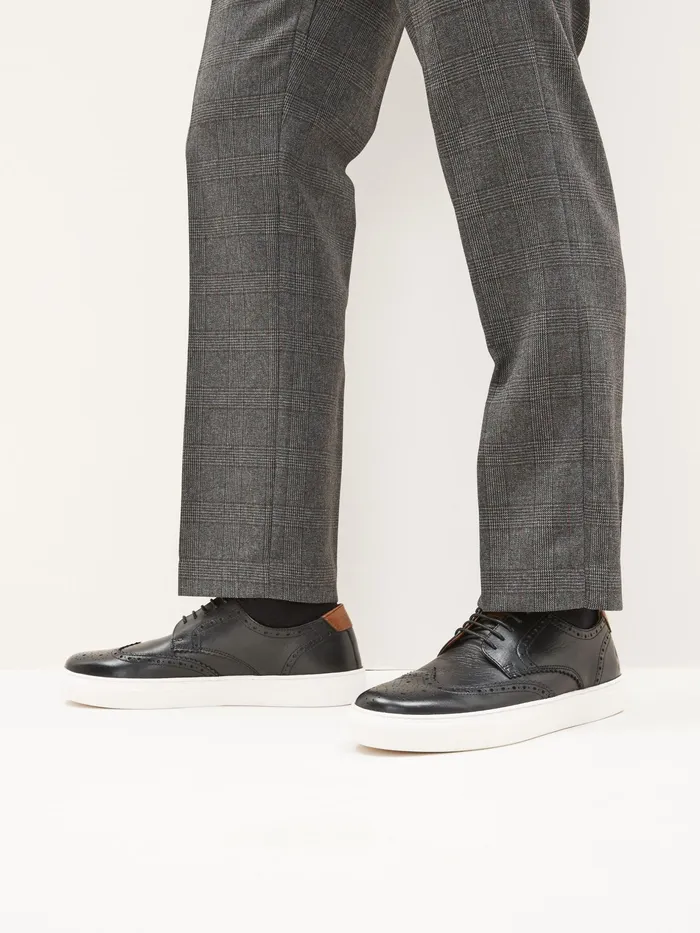 Joules Black Brogues Men Shoes