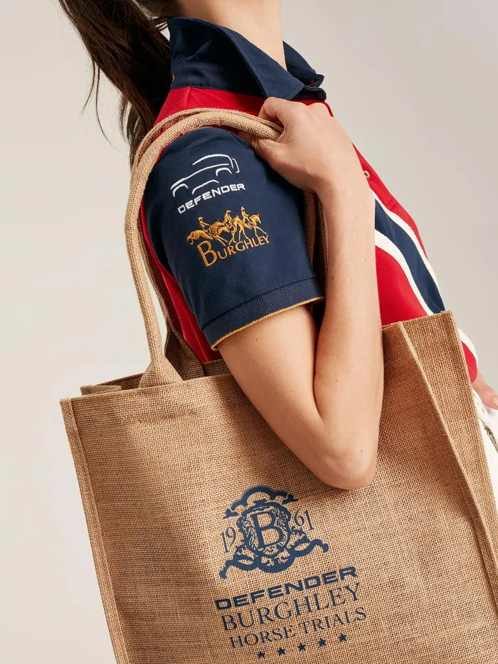 Joules Brown Burghley Jute Bag Women Handbags