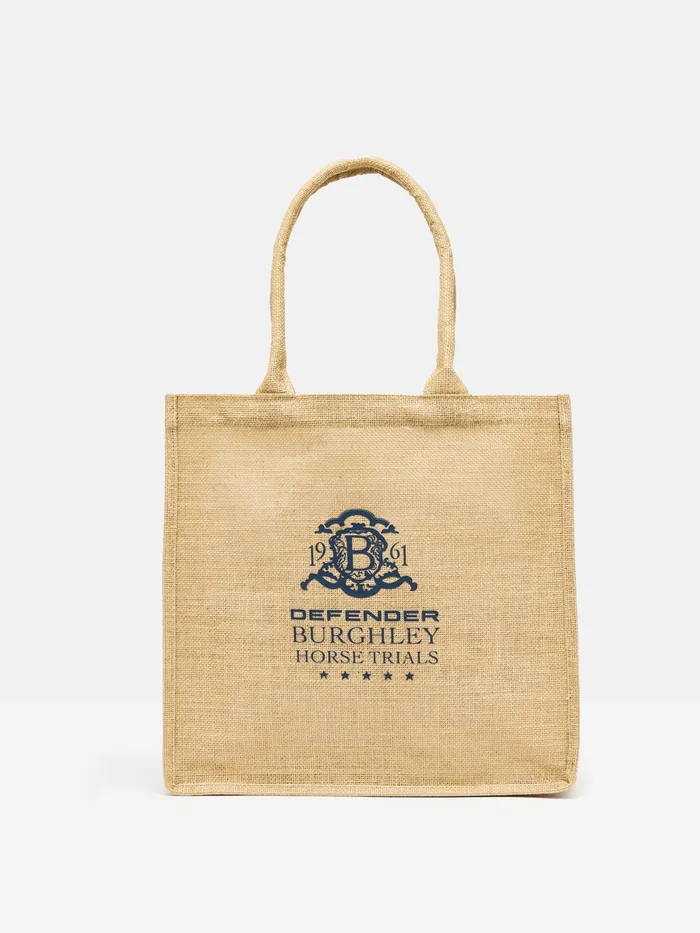Joules Brown Burghley Jute Bag Women Handbags