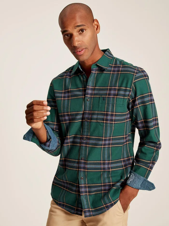 Joules Buchannan 8211 Green Check Shirt Men Shirts