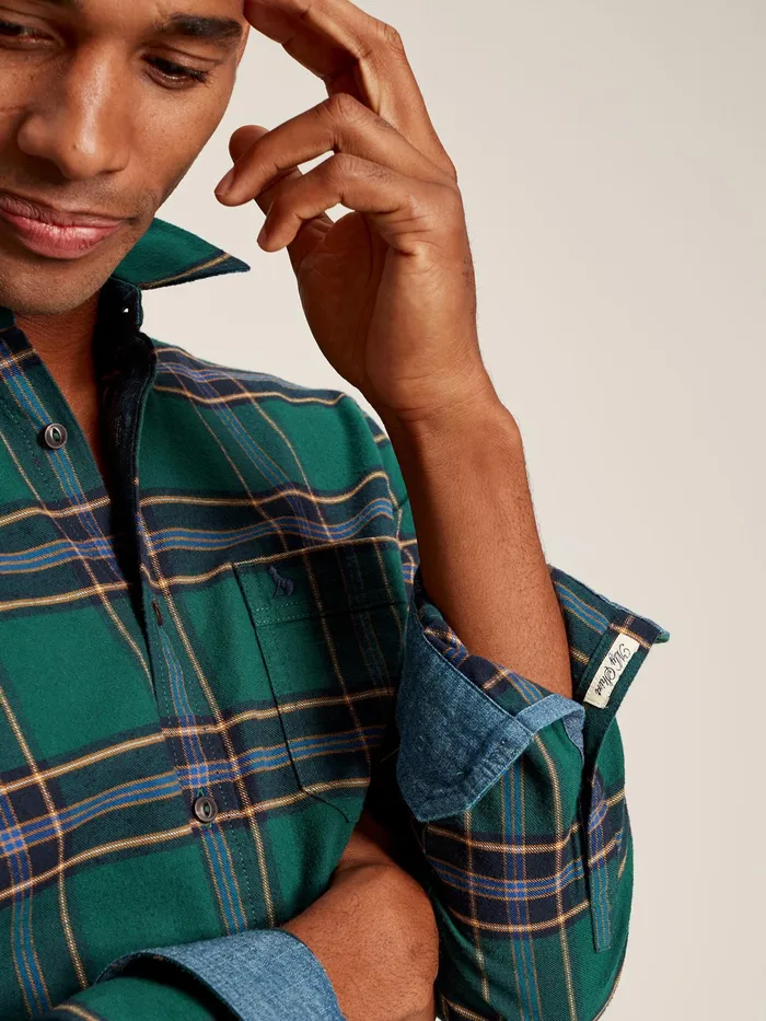 Joules Buchannan 8211 Green Check Shirt Men Shirts