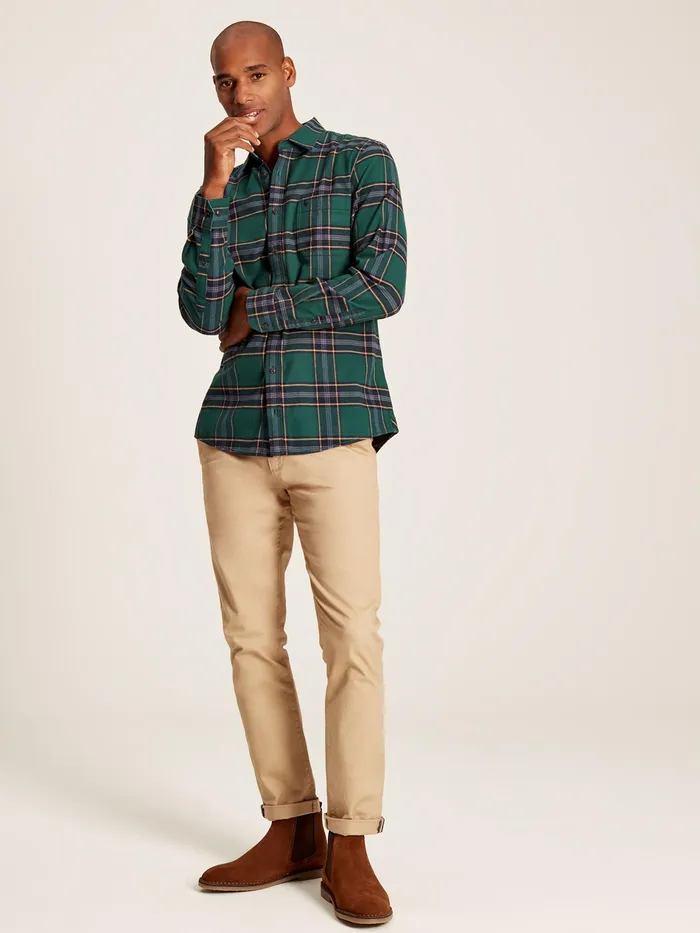 Joules Buchannan 8211 Green Check Shirt Men Shirts