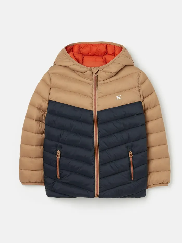 Joules Cairn 8211 NavyBeige Showerproof Coat Boys Coats and Jackets
