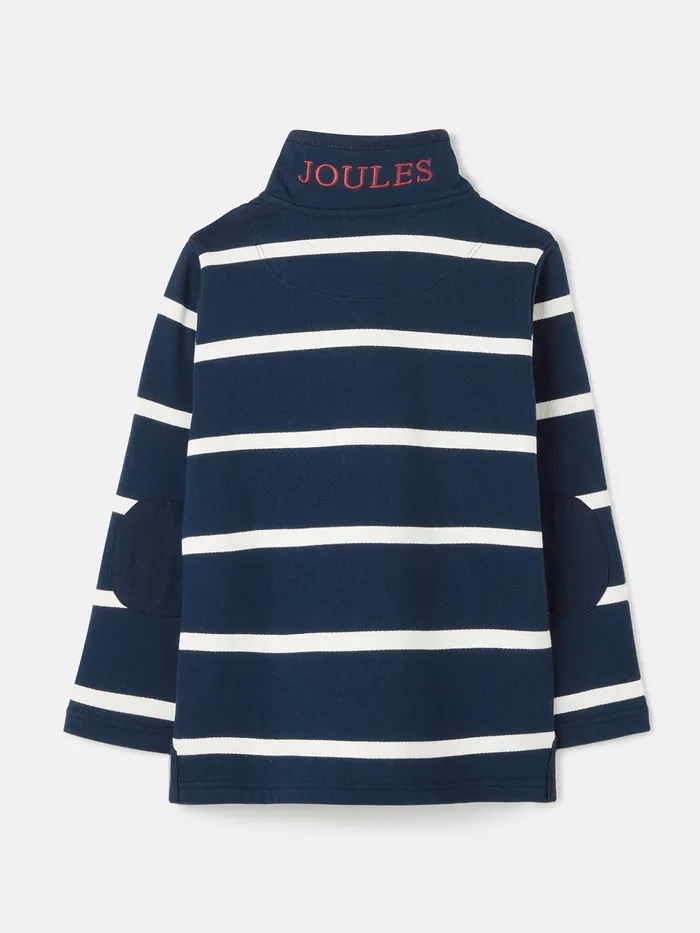 Joules Captain 8211 Navy Blue Quarter Zip Sweatshirt Boys Sweatshirts and Hoodies