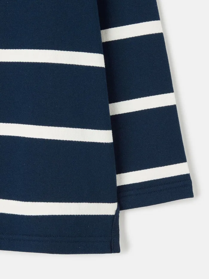 Joules Captain 8211 Navy Blue Quarter Zip Sweatshirt Boys Sweatshirts and Hoodies