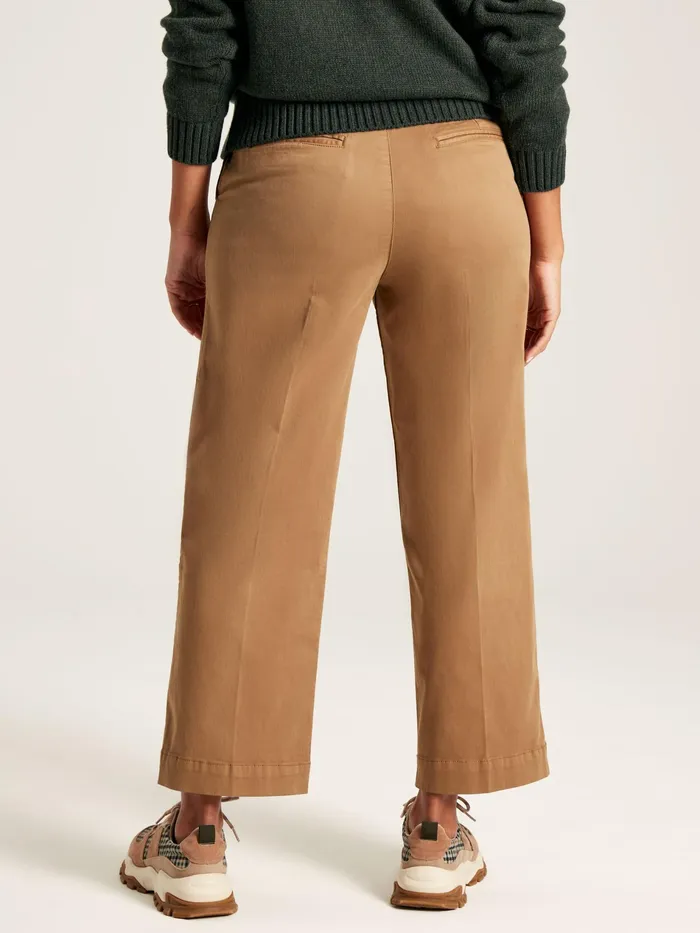 Joules Cedar 8211 Tan Brown Straight Leg Chinos Women Trousers and Leggings