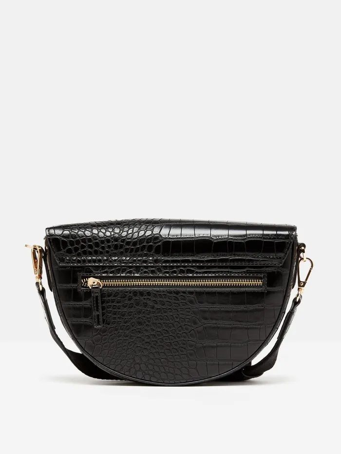 Joules Clara 8211 Black Half Moon Cross Body Bag Women Handbags