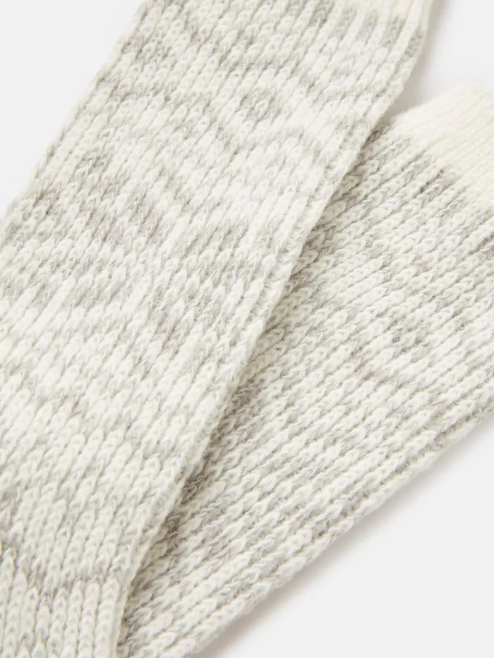 Joules Cosy 8211 Grey Fair Isle Socks Women Socks and Tights