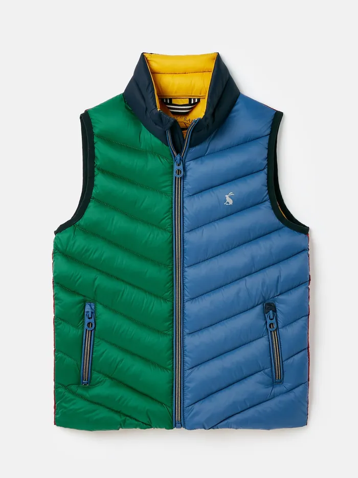 Joules Crofton 8211 Navy Blue Hotchpotch Showerproof Gilet Boys Coats and Jackets Joules Crofton 8211 Navy Blue Hotchpotch Showerproof Gilet Boys Coats and Jackets