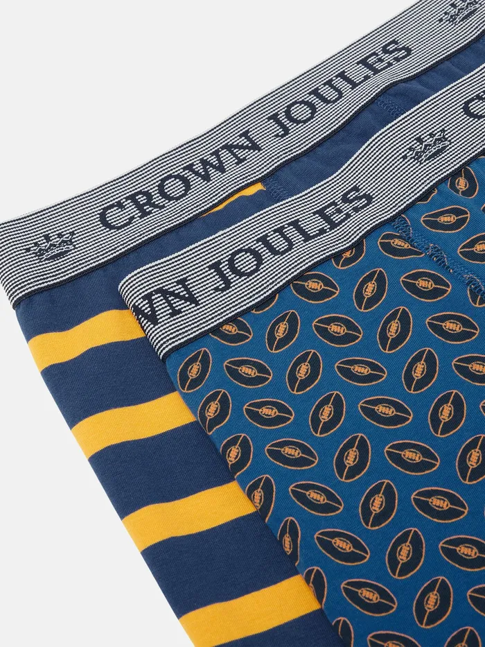 Joules Crown Joules 8211 Rugby Ball Underwear 2 Pack Men Underwear