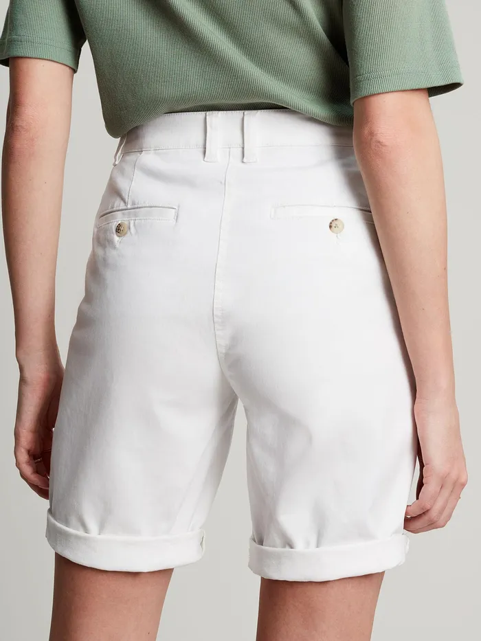 Joules Cruise Long 8211 White Chino Shorts Women Shorts