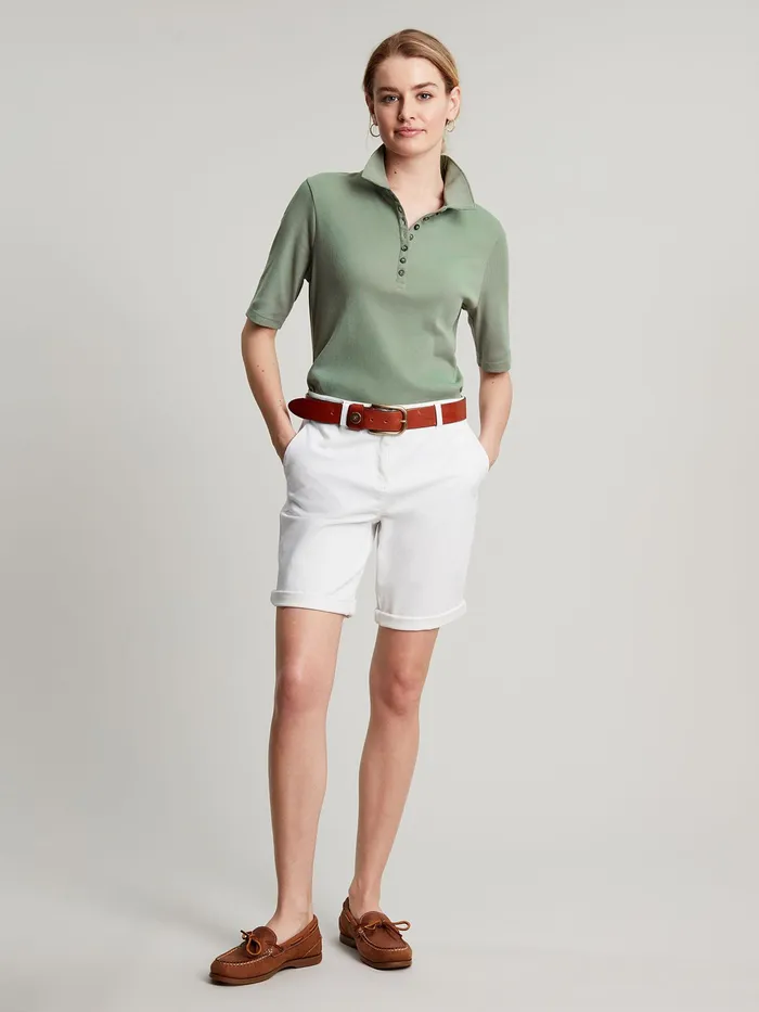 Joules Cruise Long 8211 White Chino Shorts Women Shorts