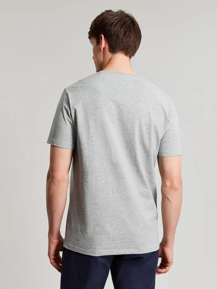 Joules Denton 8211 Grey Plain Jersey TShirt Men Tops and Tshirts