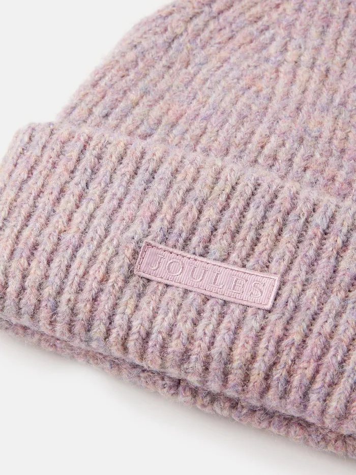 Joules Eloise 8211 Lilac Purple Soft Oversized Beanie Hat Women Hats