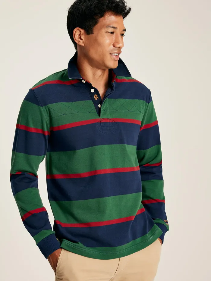 Joules Embellished 8211 Blue Rugby Shirt Men Tops and Tshirts