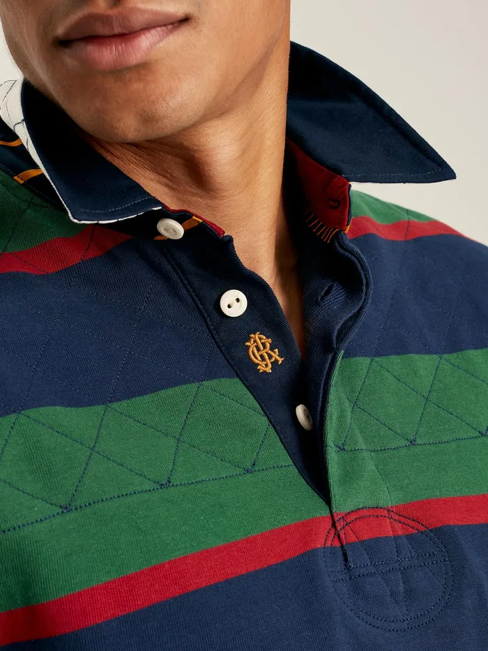 Joules Embellished 8211 Blue Rugby Shirt Men Tops and Tshirts