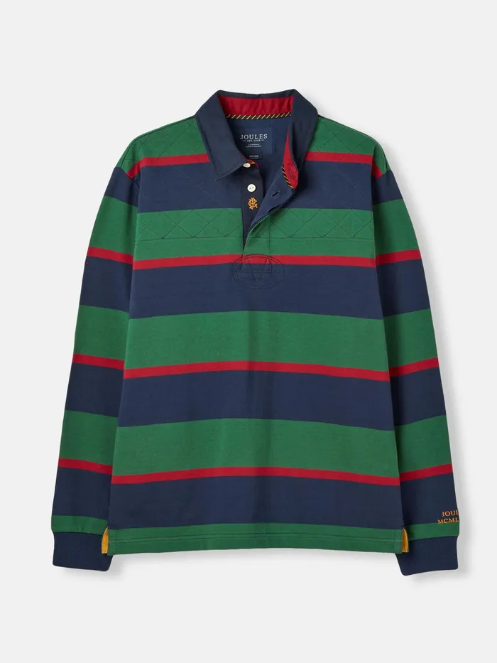 Joules Embellished 8211 Blue Rugby Shirt Men Tops and Tshirts