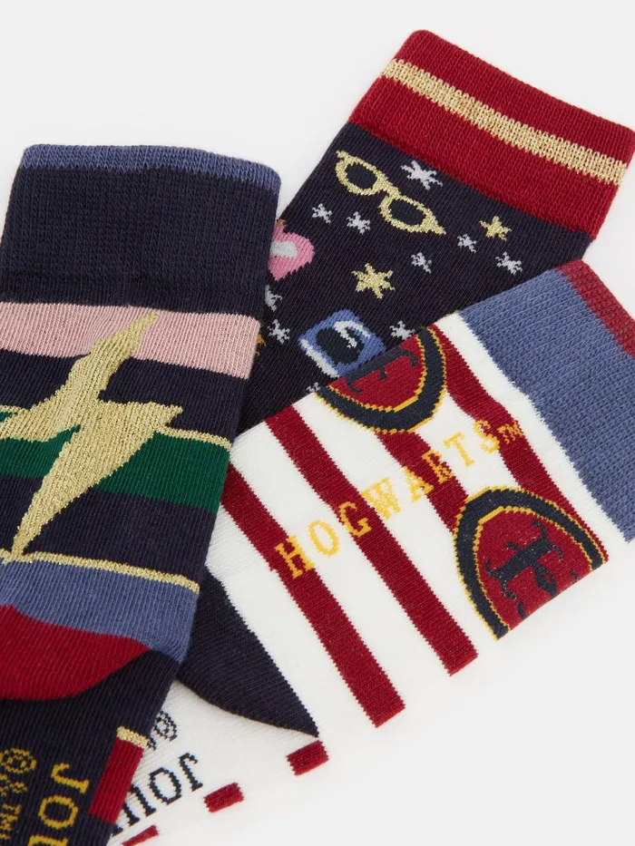 Joules Enchanting 8211 Multi Harry Potter Sock Set Girls Socks
