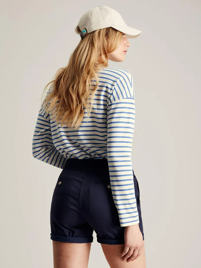 Joules Esther 8211 Blue Drop Shoulder Long Sleeve Top Women Tops