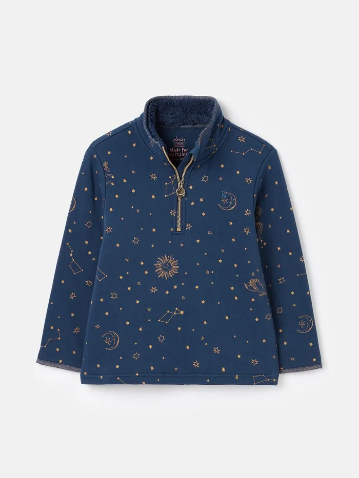 Joules Fairdale Luxe 8211 Navy Quarter Zip Fleece Lined Printed Sweatshirt Girls Sweatshirts and Hoodies Joules Fairdale Luxe 8211 Navy Quarter Zip Fleece Lined Printed Sweatshirt Girls Sweatshirts and Hoodies