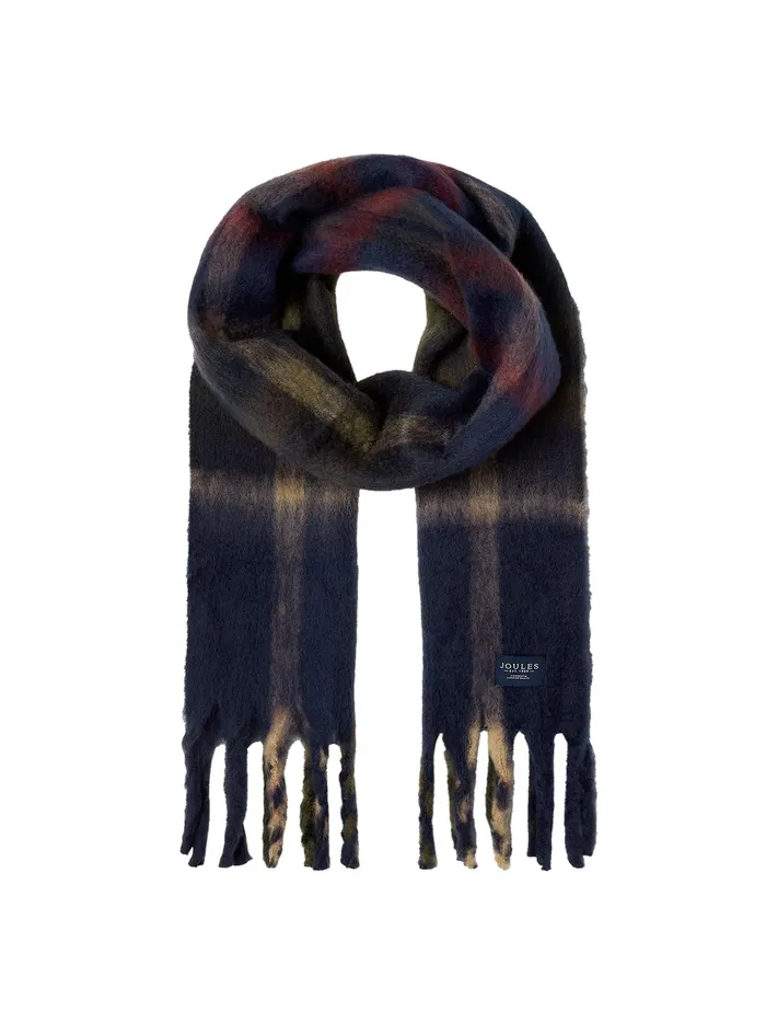 Joules Folley 8211 Navy Warm Handle Scarf Women Scarves