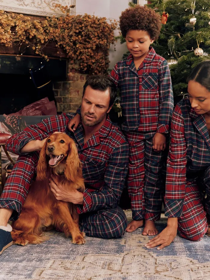 Joules Goodnight 8211 Red Check Christmas Pyjamas Women Nightwear