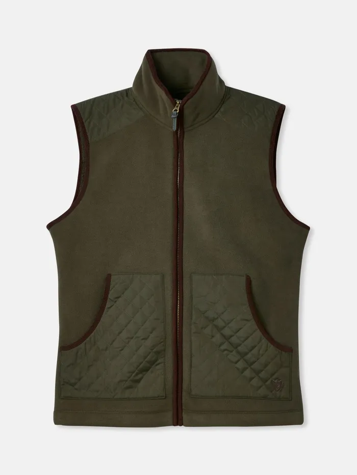 Joules Greenfield 8211 Green Fleece Gilet Men Gilets