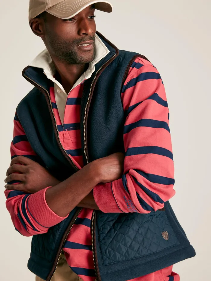 Joules Greenfield 8211 Navy Fleece Gilet Men Gilets