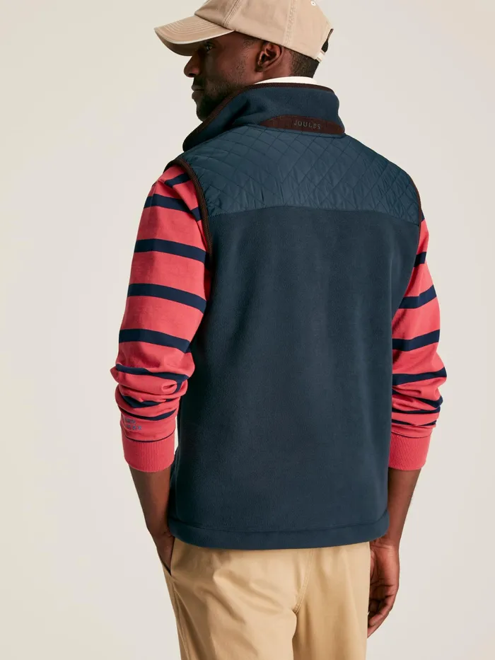 Joules Greenfield 8211 Navy Fleece Gilet Men Gilets